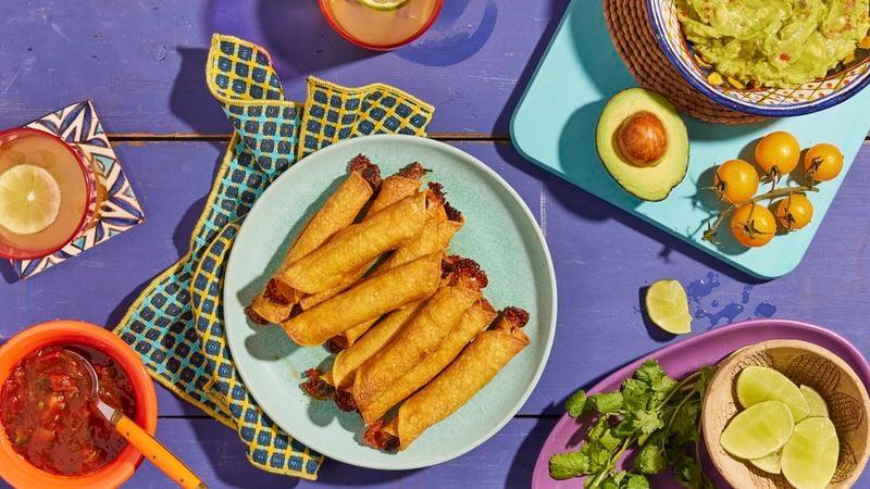 Easy & Crispy Air-Fryer Mexican Beef Barbacoa Flautas