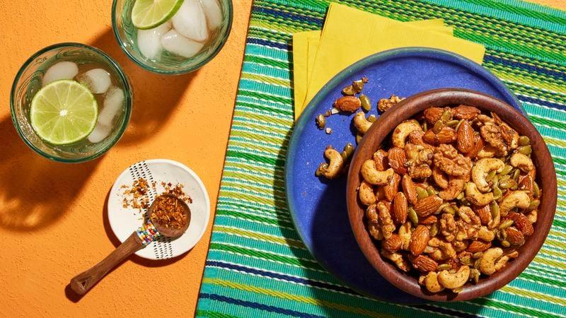 Easy & Tasty Vegetarian Mexican Tangy Spiced Nuts